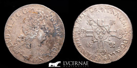 France - Luis XIV (1643-1715) Gold Ecu 27,13 g • ⌀ 42 mm Pau 1705 over 1695 Near extremely fine