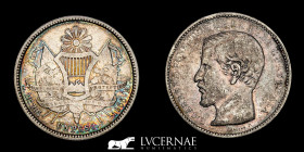 Guatemala - R. Carrera Silver .903 1 peso 27,00 g, 37 mm Guatemala 1866-R Good very fine (MBC+)