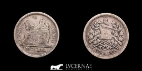 Guatemala Silver .835 2 Reales 6.2 g • ⌀ 24 mm 1879 D Very fine (MBC)