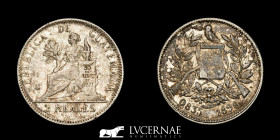 Guatemala -  Silver .835 2 reales 6,20 g, 24 mm Guatemala 1896 Good very fine (MBC+)