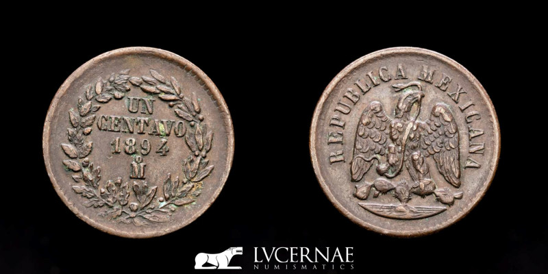 Mexico.
1 Centavo
1894
Copper • 7.91 g • ⌀ 26 mm
KM# 391