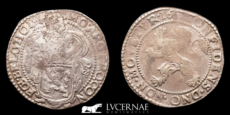 Netherlands - Dutch Republic.

Silver 1 Leeuwendaalder 1662

Knight over lion sh...