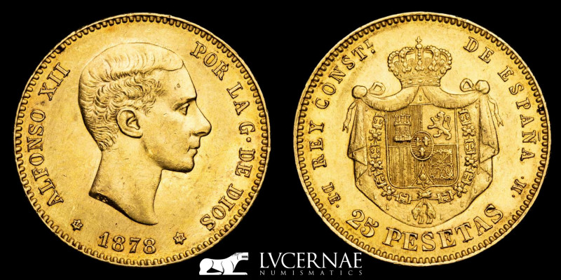 Spain - Alfonso XII (1876-1962). 

Gold 25 pesetas. Minted in Madrid in the year...