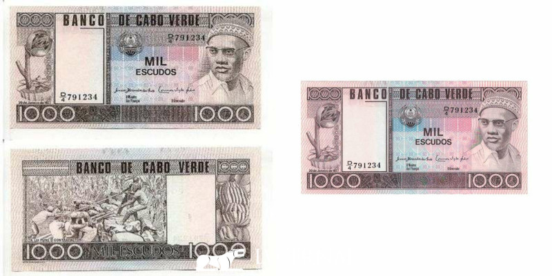 Cape Verde
1000 Escudos - 1977 - Pick 56a