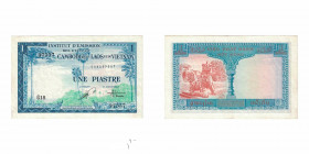 French indochina - Vietnam Papel 1 Piastre (1 ICFP) France 1954 Good very fine (MBC)