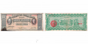 Mexico - Chihuahua Papel 10 Pesos - Pick S535 Mexico 1915 Very Fine