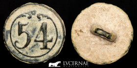 Napoleonic Army in Spain bronze Button 2.50 g. 16 mm. Paris 1808 Good very fine (MBC+)