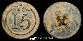 Napoleonic Army in Spain bronze Button 3.20 g. 22 mm. Paris 1808 Good very fine (MBC+)