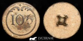 Napoleonic Army in Spain bronze Button 1.89 g. 16 mm. Paris 1808 Good very fine (MBC+)
