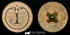 Napoleonic Army in Spain bronze Button 1.41 g. 15 mm. Paris 1808 Good very fine (MBC+)