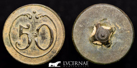 Napoleonic Army in Spain bronze Button 2.35 g. 12 mm. Paris 1808 Good very fine (MBC+)