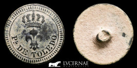 Napoleonic War, 1808-1814 Bronze Button  4,60 g. 20 mm. España 1811-1813 Good very fine (MBC)