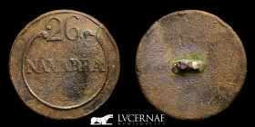 Napoleonic War, 1808-1814 Bronce Button  3.62 g. 22 mm. España 1811-1813 Good very fine (MBC)