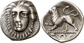 (325-275 a.C.). Italia. Fistelia. Óbolo. (S. falta) (CNG. I, 505). Ex Áureo 18/12/2001, nº 10. 0,59 g. MBC.