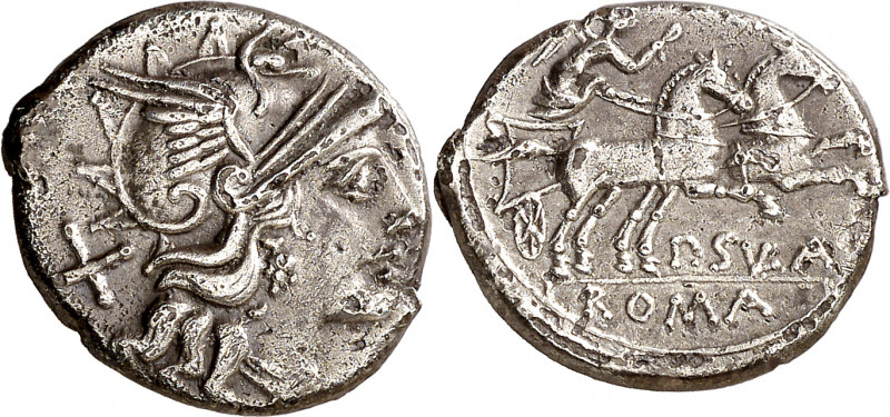 (hacia 151 a.C.). Gens Cornelia. Denario. (Bab. 1) (Craw. 205/1). 3,92 g. MBC.