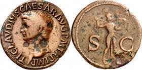 (41-42 d.C.). Claudio. As. (Spink 1861) (Co. 84) (RIC. 100). 9,28 g. MBC-.