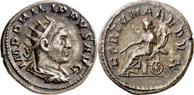 (249 d.C.). Filipo I. Antoniniano. (Spink 8933) (S. 65) (RIC. 63b). 4,06 g. MBC+.