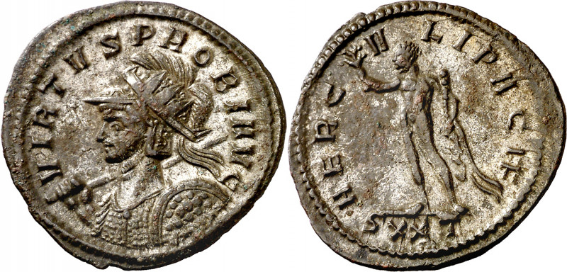 (278 d.C.). Probo. Antoniniano. (Spink 11984 var) (Co. 283)(RIC. 376). 2,38 g. M...