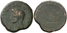 Luco Augusti (Lugo). Octavio Augusto. As. (FAB. 1706) (ACIP. 3301). 7,97 g. BC+.