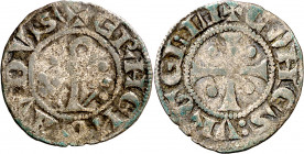 Comtat d'Urgell. Ermengol X (1267-1314). Agramunt. Diner. (Cru.V.S. 128) (Cru.C.G. 1945). 0,63 g. MBC-.