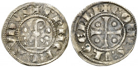 Comtat d'Urgell. Ermengol X (1267-1314). Agramunt. Diner. (Cru.V.S. 128) (Cru.C.G. 1945). Ex Áureo & Calicó 13/02/2020, nº 182. Escasa así. 0,74 g. MB...