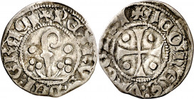 Comtat d'Urgell. Pere d'Urgell (1347-1408). Agramunt. Diner. (Cru.V.S. 134) (Cru.C.G. 1951). 0,72 g. MBC.