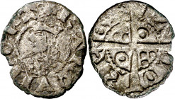 Jaume II (1291-1327). Barcelona. Òbol. (Cru.V.S. 343.1) (Cru.C.G. 2165). Escasa. 0,36 g. MBC.