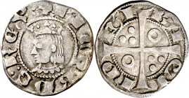 Jaume II (1291-1327). Barcelona. Diner. (Cru.V.S. 344.1) (Cru.C.G. 2160a). Buen ejemplar. 1,06 g. MBC+.