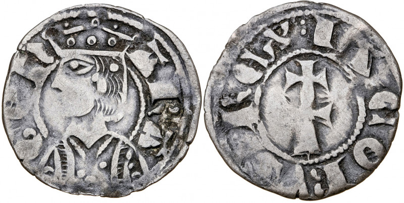 Jaume II (1291-1327). Zaragoza. Dinero jaqués. (Cru.V.S. 364) (Cru.C.G. 2182). 0...