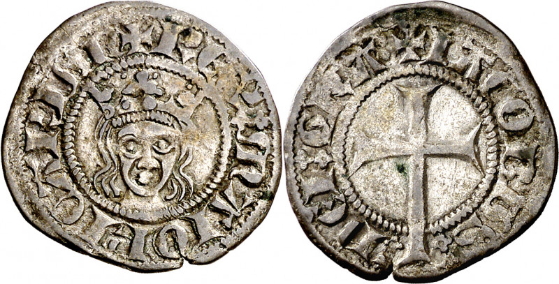 Jaume II de Mallorca (1276-1285/1298-1311). Mallorca. Diner. (Cru.V.S. 542) (Cru...