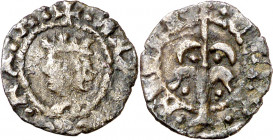 Alfons IV (1416-1458). Perpinyà. Òbol. (Cru.V.S. 831 var) (Cru.C.G. 2878b). Escasa. 0,39 g. MBC-.