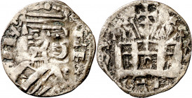 Alfonso VIII (1158-1214). Toledo. Dinero. (AB. 205). 0,69 g. MBC.