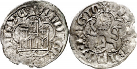 Alfonso XI (1312-1350). Sevilla. Dinero. (AB. 353). 0,63 g. MBC.