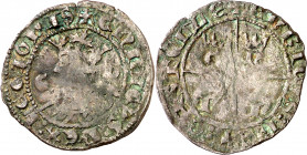 Enrique II (1368-1379). Córdoba. Cruzado. (AB. 466). Escasa. 1,42 g. MBC-.
