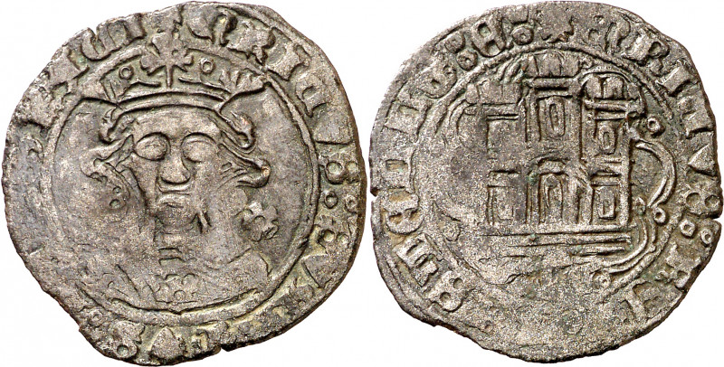 Enrique IV (1454-1474). Córdoba. Cuartillo. (AB. 741 var). 2,74 g. MBC-.