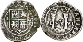 s/d (1548-1556). Juana y Carlos. México. L. 1 real. (AC. 73). 3,36 g. BC+.