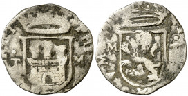 s/d. Felipe II. Toledo. 1 cuartillo. (AC. 81). Escasa. 2,86 g. BC+.