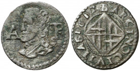 1617. Felipe III. Barcelona. 1 ardit. (AC. 28). Ex Colección Crusafont 27/10/2011, nº 1144. 1,40 g. MBC-.