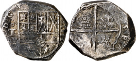 (1640-1646). Felipe IV. Toledo. P. 4 reales. (AC. tipo 293). Oxidaciones. 13,65 g. MBC-.