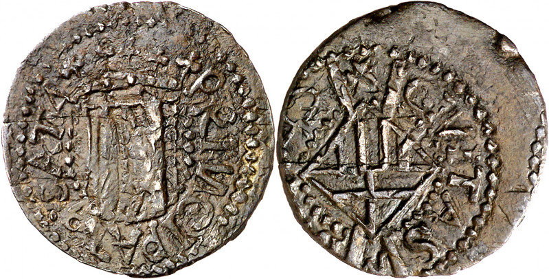 (16)42. Guerra dels Segadors. Manresa. 1 sisè. (AC. 162). Principat. Doble acuña...