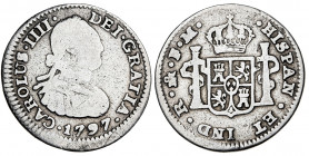 1797. Carlos IV. México. FM. 1/2 real. (AC. 280). 1,54 g. BC-/BC+.