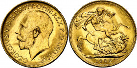 Australia. 1922. Jorge V. P (Perth). 1 libra. (Fr. 40) (Kr. 29). AU. 8 g. MBC+/EBC-.