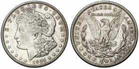 Estados Unidos. 1921. S (San Francisco). 1 dólar. (Kr. 110). Rayitas. AG. 26,61 g. MBC.