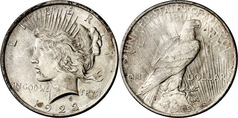 Estados Unidos. 1923. Filadelfia. 1 dólar. (Kr. 150). AG. 26,76 g. EBC+.