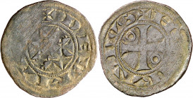 Francia. Limonsin. Raimundo II, III o IV (1143-1243). Turenne. Dinero. (PA. 2333) (D. 895). Vellón. 0,67 g. MBC/MBC-.