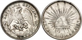México. 1904. México. AM. 1 peso. (Kr.409.2). AG. 26,88 g. MBC+.