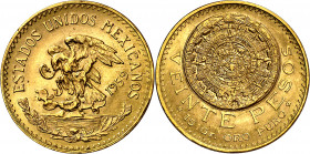 México. 1959. 20 pesos. (Fr. 171R) (Kr. 478). AU. 16,65 g. EBC.