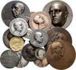 1949 a 1995. Lote de 17 medallas dedicadas a Franco, algunas en plata. Ø85 a 33 mm. Imprescindible examinar. EBC+.