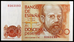 1980. 200 pesetas. (Ed. E6) (Ed. 480). 16 de septiembre, Clarín. Sin serie. S/C-.
