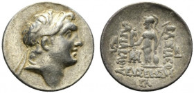 Kings of Cappadocia, Ariarathes V Eusebes Philopator (c. 163-130 BC). AR Drachm (18.5mm, 4.15g, 11h). Mint A (Eusebeia-Mazaka), year 33 (130/29 BC). D...